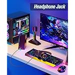 LENRUE Computer Speakers, USB/USB-C Powered PC Speakers with Loud Stereo Sound, Headphone-in for Desktop, iMac, MacBook, Laptop, Monitor (USB-C to USB Adapter Included) - Image 4