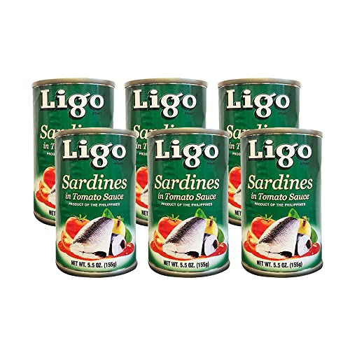Sardinas en salsa de tomate (original) – 5.5 oz [paquete de 6]