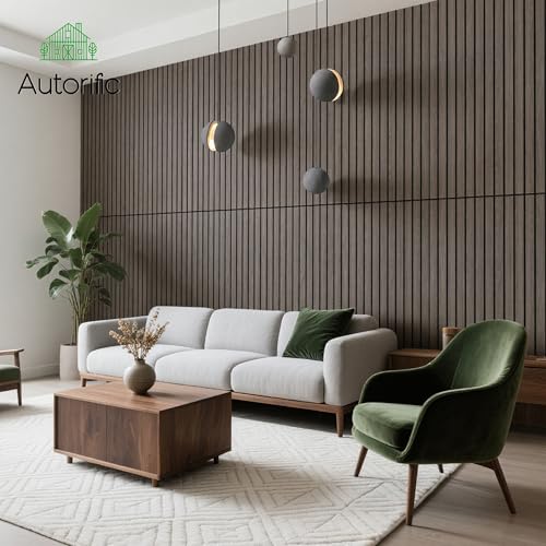 10 Pack Acoustic Panel, 47.2”x23.6” Acoustic Panels for Wall, Decorative Large Acoustic Panels with Wood Finish, for Office,Home Theater,Studio,Living Room, Walnut - Image 6