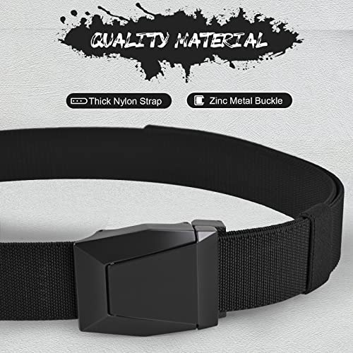 KingMoore Men's Belt - 1.5 inch Military Tactical Stretch Web Nylon Belt with Quick Release Buckle2