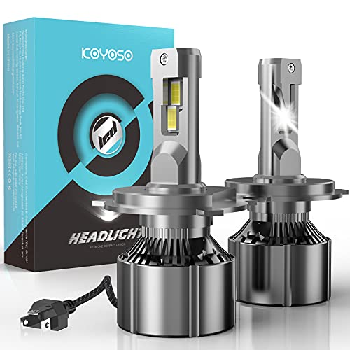 KOYOSO Lampadine H4 LED 180W 32000LM 6500K Bianco Per 12V Auto
