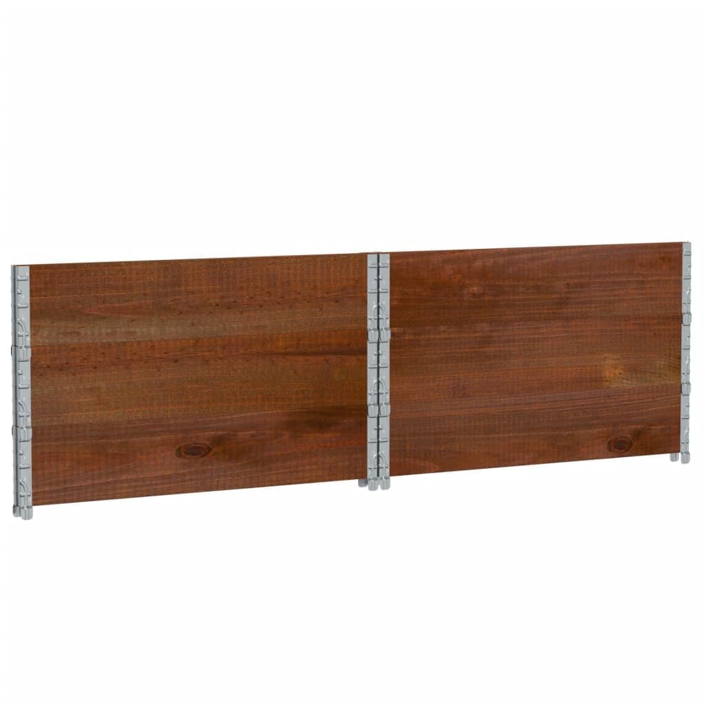 Générique Sadzarka na rośliny z litego drewna sosna 100x100 cm Brązowa