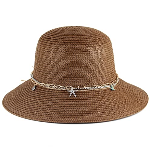 Chapeau de soleil femme de qualité supérieure au design casual et pliable pour l'été