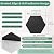Hexa··gonal Acoustic Panels-12 Pack High-Density Sound Absorbing Panels 12"X10"X0.4" for Enhanced Noise Reduction, DIY Design, Idea for Studios, Offices, and Home Theaters(Black)