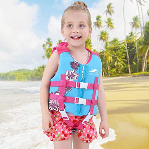 image for OldPAPA Kids Swim Vest -Baby Life Jacket Printed Float Jacket Vest Buo