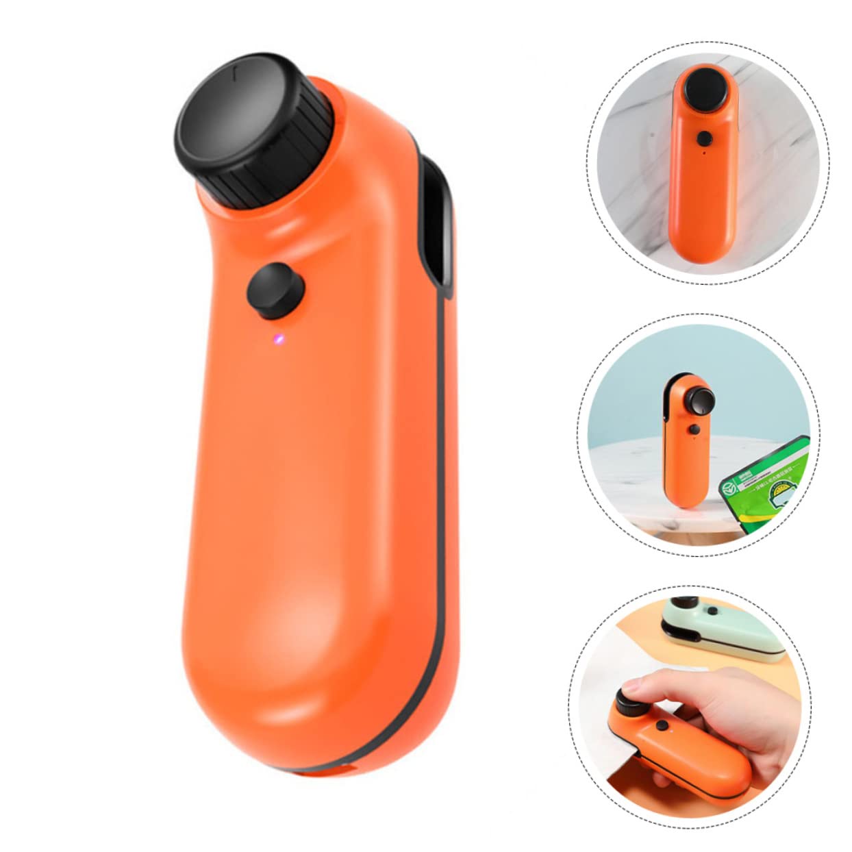 FUNOMOCYA Mini Sealing Machine Compact Portable Food Sealer Heat Sealer for Bag Resealer Rechargeable Great for Home Outdoor