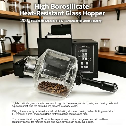 Tostador de café de alta precisión con termostato y accesorios incluidos 4