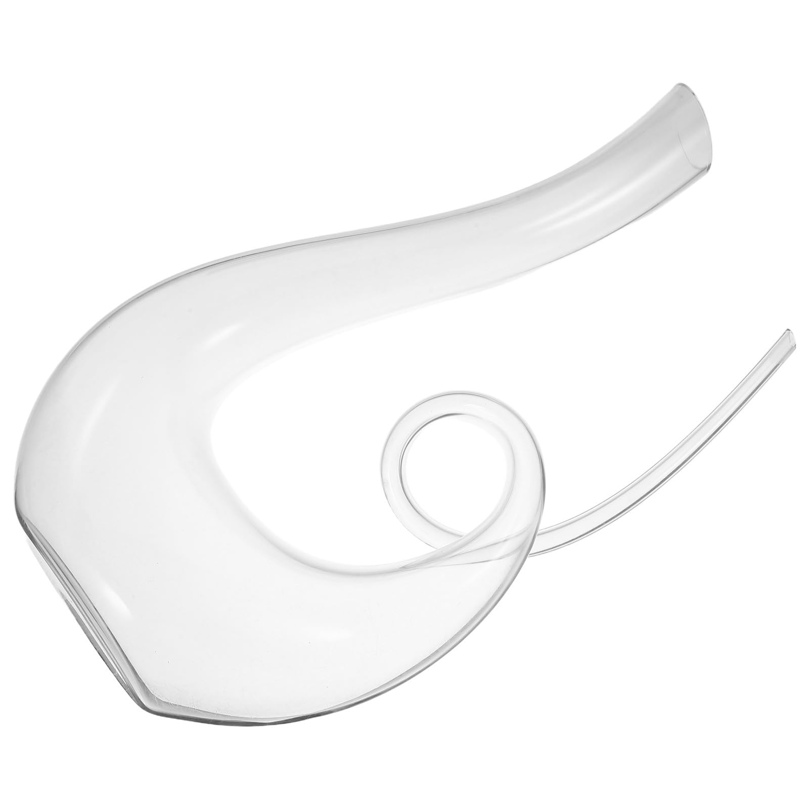 SHINEOFI Decanter per Vino in Cristallo Trasparente 1300Ml Versatore Integrato Caraffa Aeratore per Vino Rosso Design Bilanciato per Uso Domestico Ristoranti e Bar