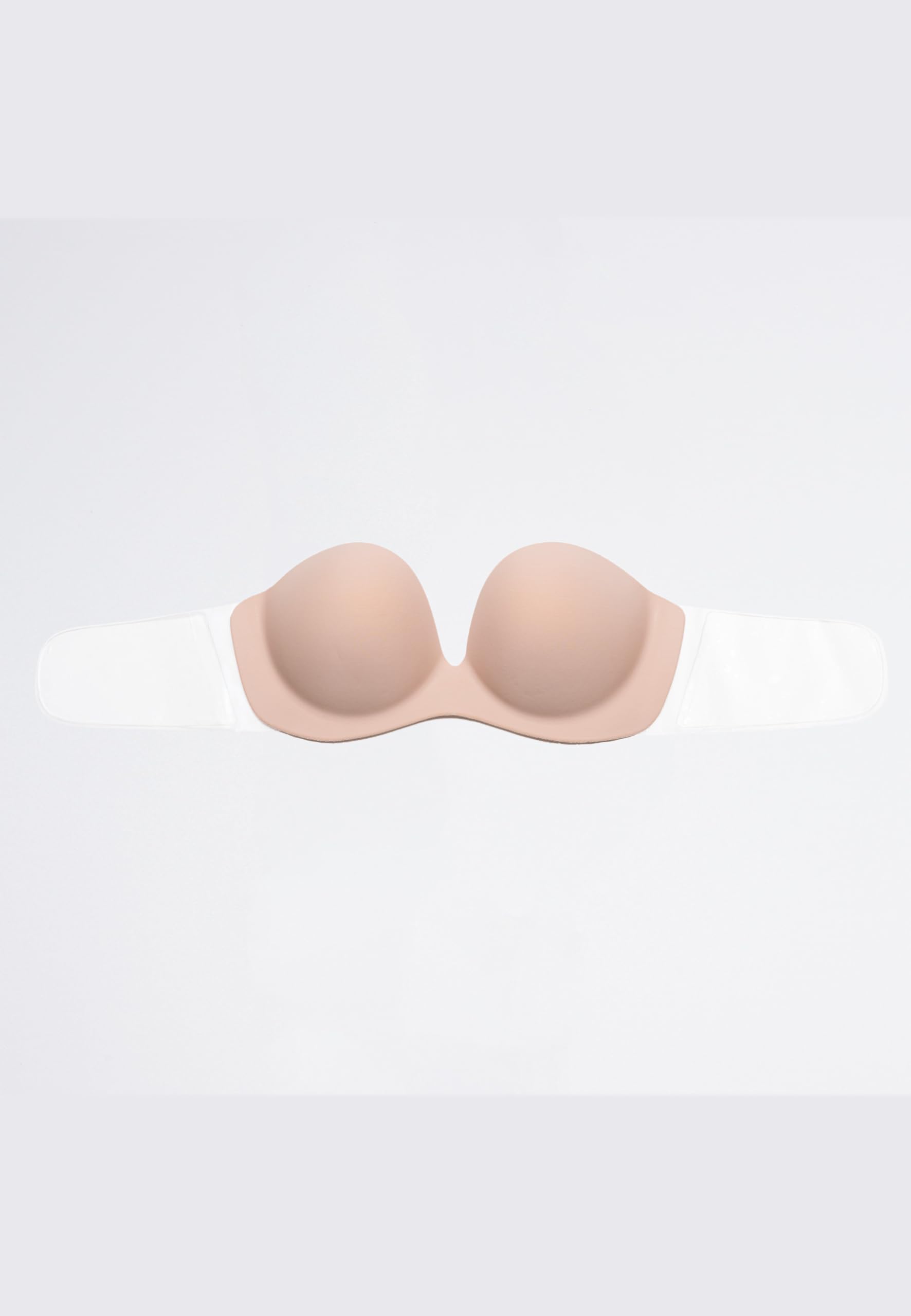 Lovable Reggiseno Fascia Autoreggente, Push-up, Coppe Adesive e Lati Trasparenti, Sostegno Invisibile, Senza Spalline, Invisible Secret Donna