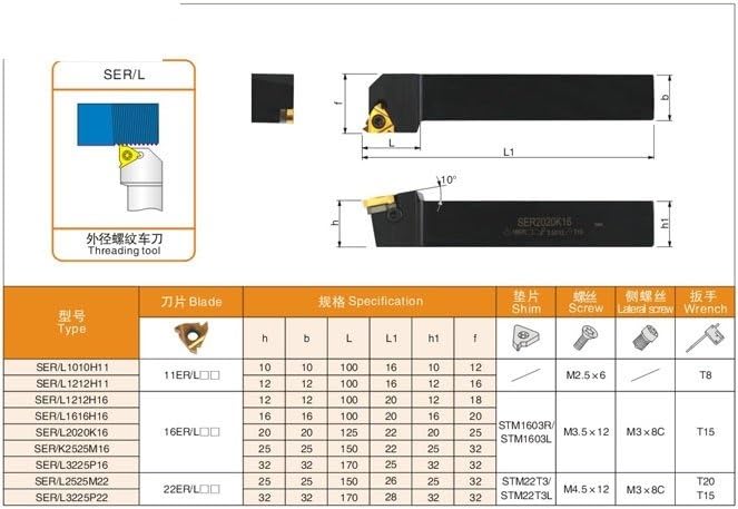 Portaherramientas para torno CNC SEL2525M16 miniatura 3