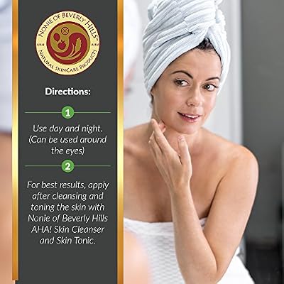 Nonie AHA Protein Moisturizer for Dry Skin Rejuvenating Protein Cream with Alpha Hydroxy Acids 100% Natural & Vegan Ingredients Gentle USA Made