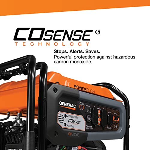 Generac GP7000E 389CC CO 50ST with cord - Image 3