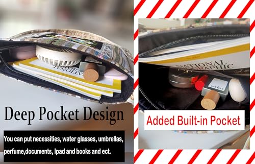 Leimandy Boho Embroidered Crossbody Bag 11 * 11 Inches Double Side Strap Built-in Pocket Ethnic Bags L64