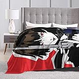 Engshi Mantas para Cama Persona 5 Makoto Niijima Anime Warm Soft Novelty Ultra-Soft Micro Fleece Throw Blanket for Living Room/Bedroom 50'x40'