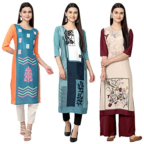 Image of Women's Crepe Straight Kurta