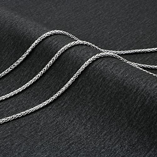 Image of JoycuFF Mens Cuban Link Chain Necklace for Boyfriend Gold Silver Stainless Steel 6MM 10MM Hip Hop Anniversary Birthday Christmas Jewelry for Men
