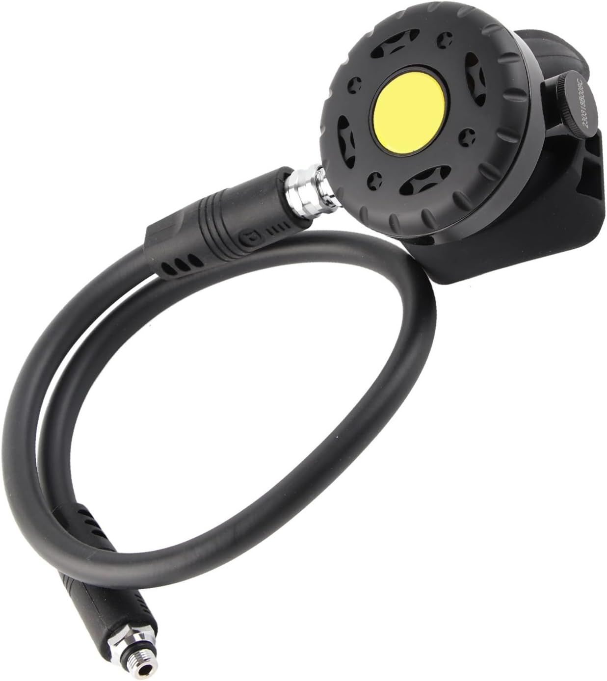 Asixxsix Second Stage Diving Regulator, Dive 2nd Stage Regulator Octopus Hookah Dive Breathing Valve Head with Medium Pressure Tube for Professional Diving and S Cuba Divers