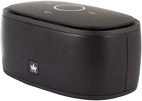 En angle view of the KINGONE K5 Bluetooth Speaker showing top controls