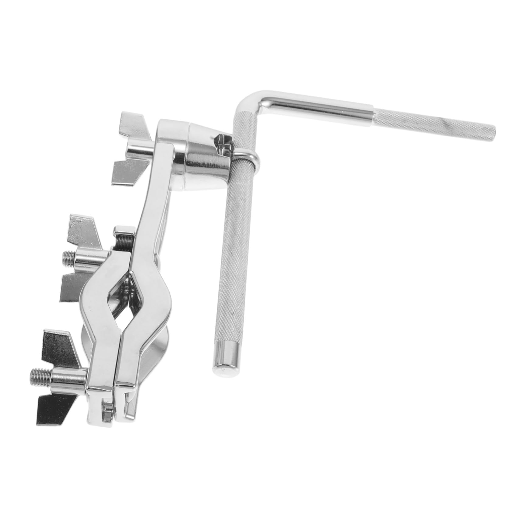 Abaodam Soporte Abrazadera y de Platillos Batería de Metal Ligero Ajustable Estructura Estable con Cencerro Diversas Ocasiones