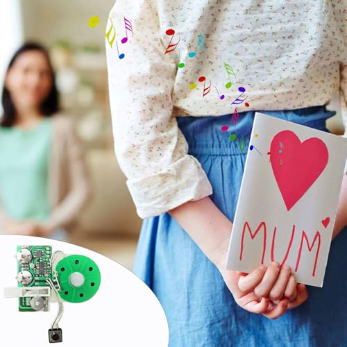 Sound Chip Modul, Grußkarten Chip, Voice GrußKartenmodul, Voice Sound Chip Modul, Stimm Soundaufzeichnungschip, Sprachaufnahme Player Chip Modul, 60 Sekunden(Keine Grußkarte)