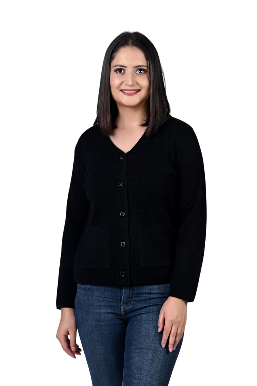 twenty me Winter Wear Casual Full Sleeve with Pockets Women's Cardigans (2186)-picture-1
