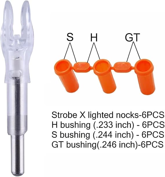 6Pack X Lighted Nocks for Arrows