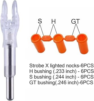6Pack X Lighted Nocks for Arrows