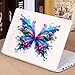 2 pcs Colorful and Vivid Butterflies Funny Car Bumper Sticker,6 Inch Vinyl Decal, Waterproof,Die-Cut for Cars,Windows,Laptops - Colorful
