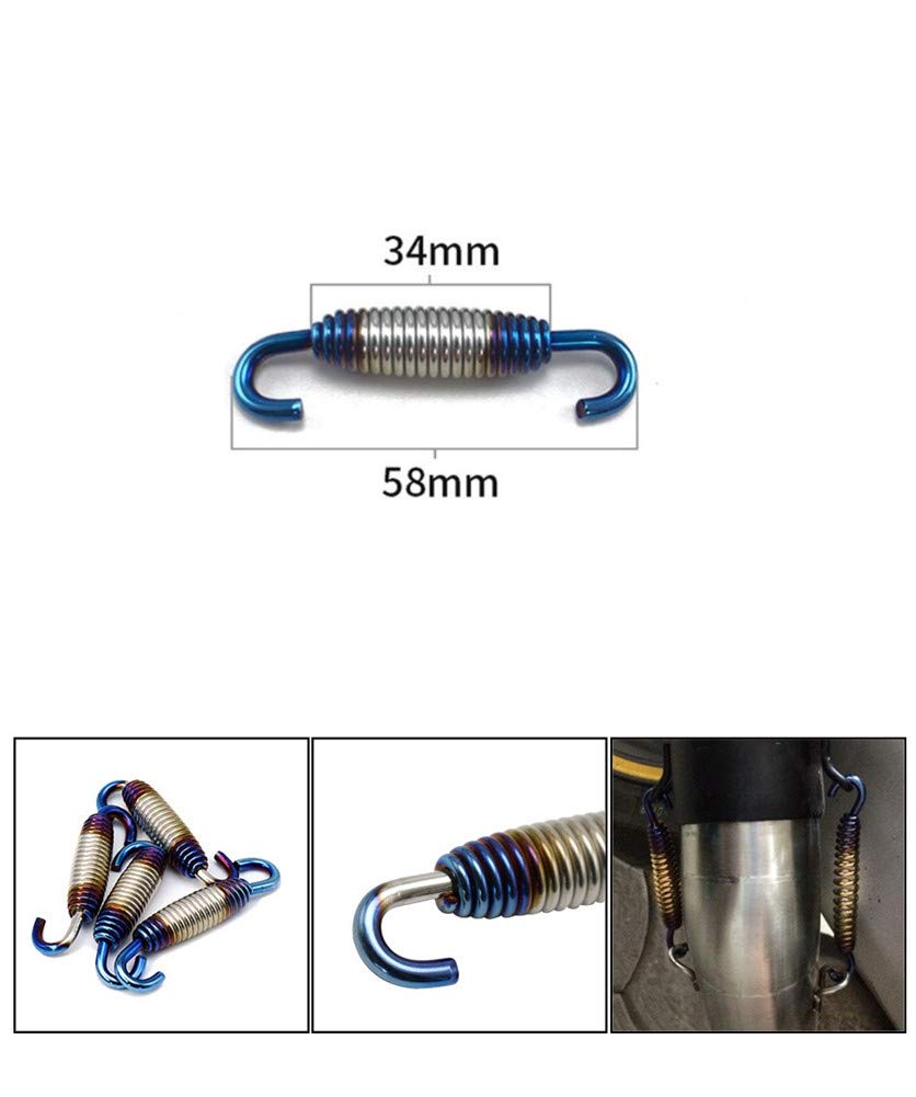 Ressort Echappement Cdiscount Asudaro De Moto 2 Pièces D'échappement En Acier Inoxydable De Moto 65mm Tendeur De Crochet Ressort Tuyaux De Raccordement Crochet De Ressort D'échappement
