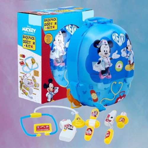 Image of PlayMagic Mickey Doctor Playset for Kids|Convertible Suitcase with Battery Operated Pretend Play Toy for Boys & Girls 3+ Yrs|Doctor Kit Toyset Perfect for Gift|Pretend Play Learning Toy|Made in India
