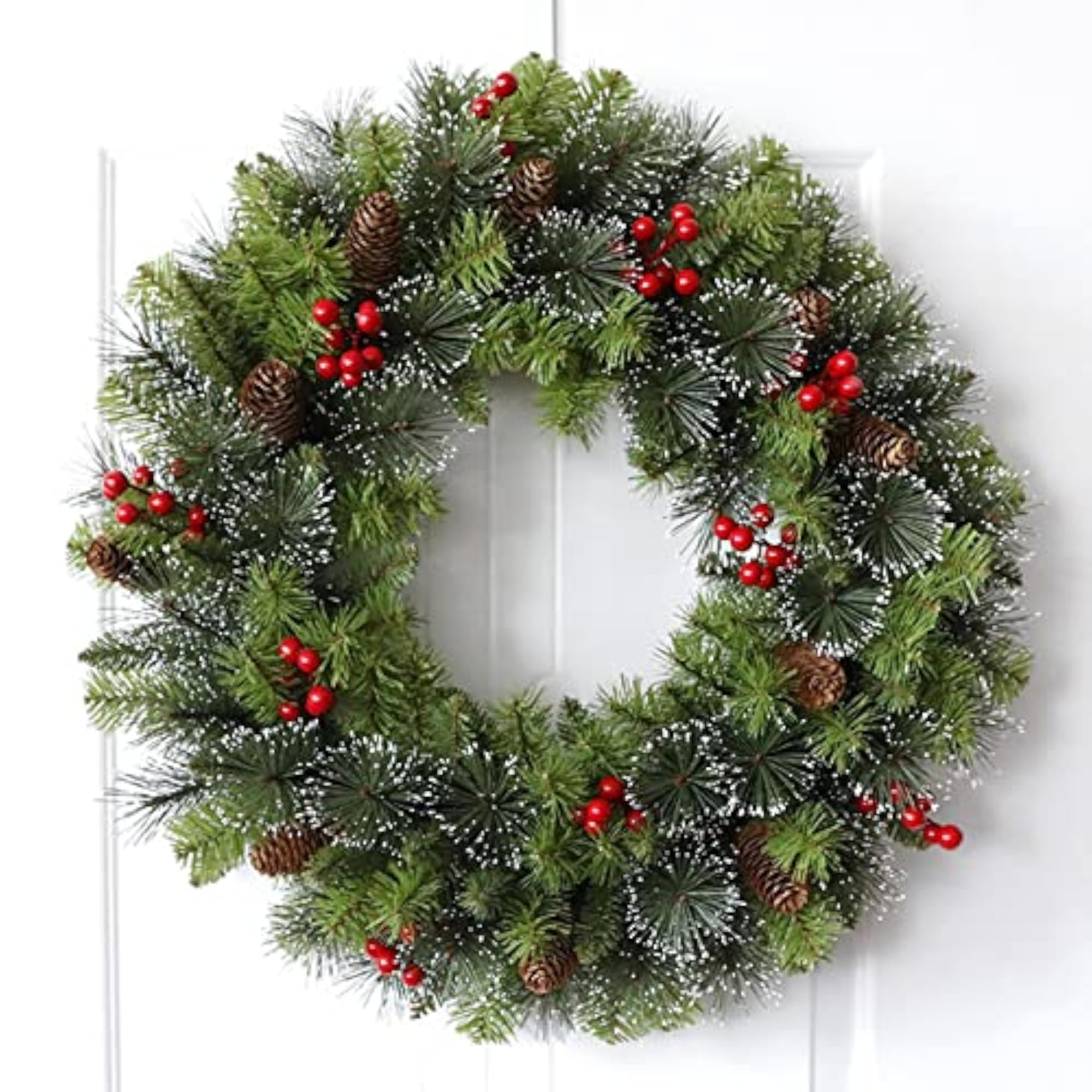 Artificial Wreath Christmas Wall Hanging Winter Decor