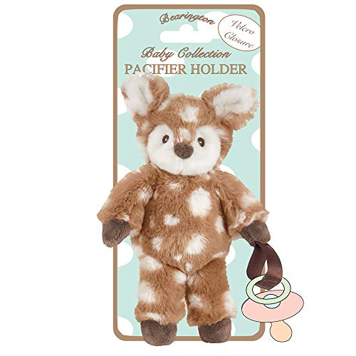 Bearington Baby Lil' Willow Plush Fawn Pacifier Holder, 7.5 Inches Bearington Baby Lil' Willow Plush Fawn Pacifier Holder, 7.5 Inches