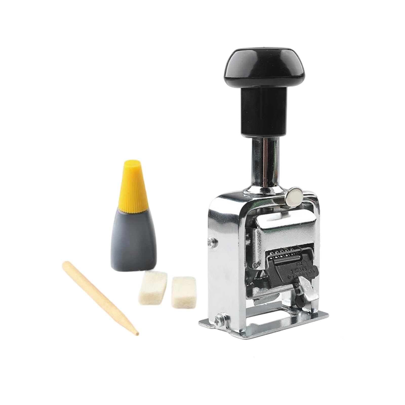 Sharplace Auto Number Stamp Automatic Jump Numberer Iron Automatic Numbering Machine Numerator Machine for Document Identification Date