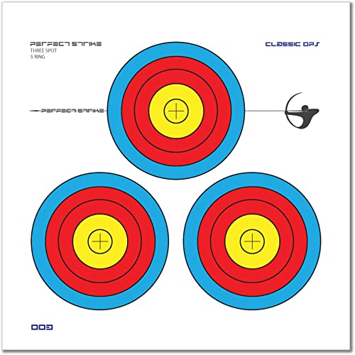 Perfect Strike Archery Targets. Classic OPS No. 003. Archery Paper Targets. Great for Practice in The Backyard or at The Range. (12