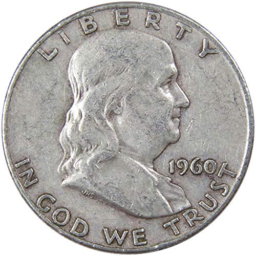 1960 D Franklin Half Dollar AG About Good 90% Silver 50c US Coin...
