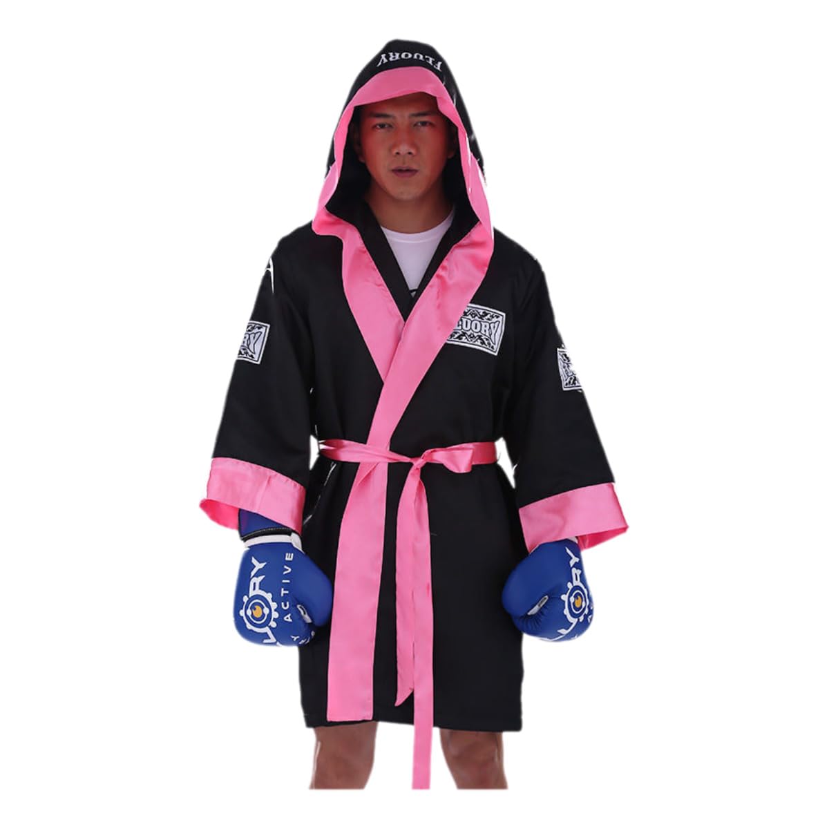 Lot de 2 peignoirs de boxe avec capuche personnalisés pour Halloween, fêtes d'anniversaire et événements à thème