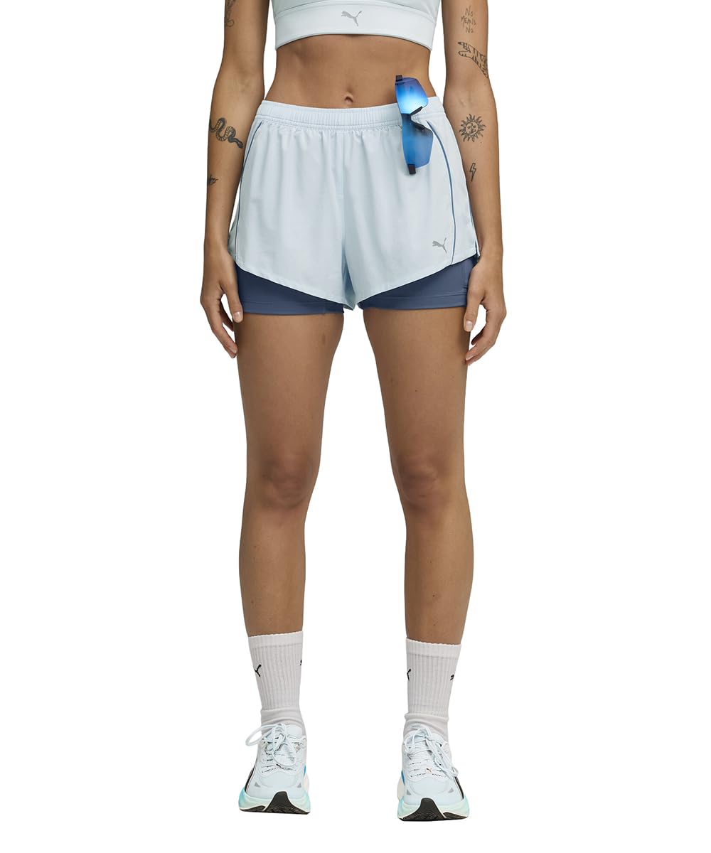 PUMA , Women, RUN VELOCITY 2IN1 3 SHORT W, Sea Glass, L, (52658847)-picture-29