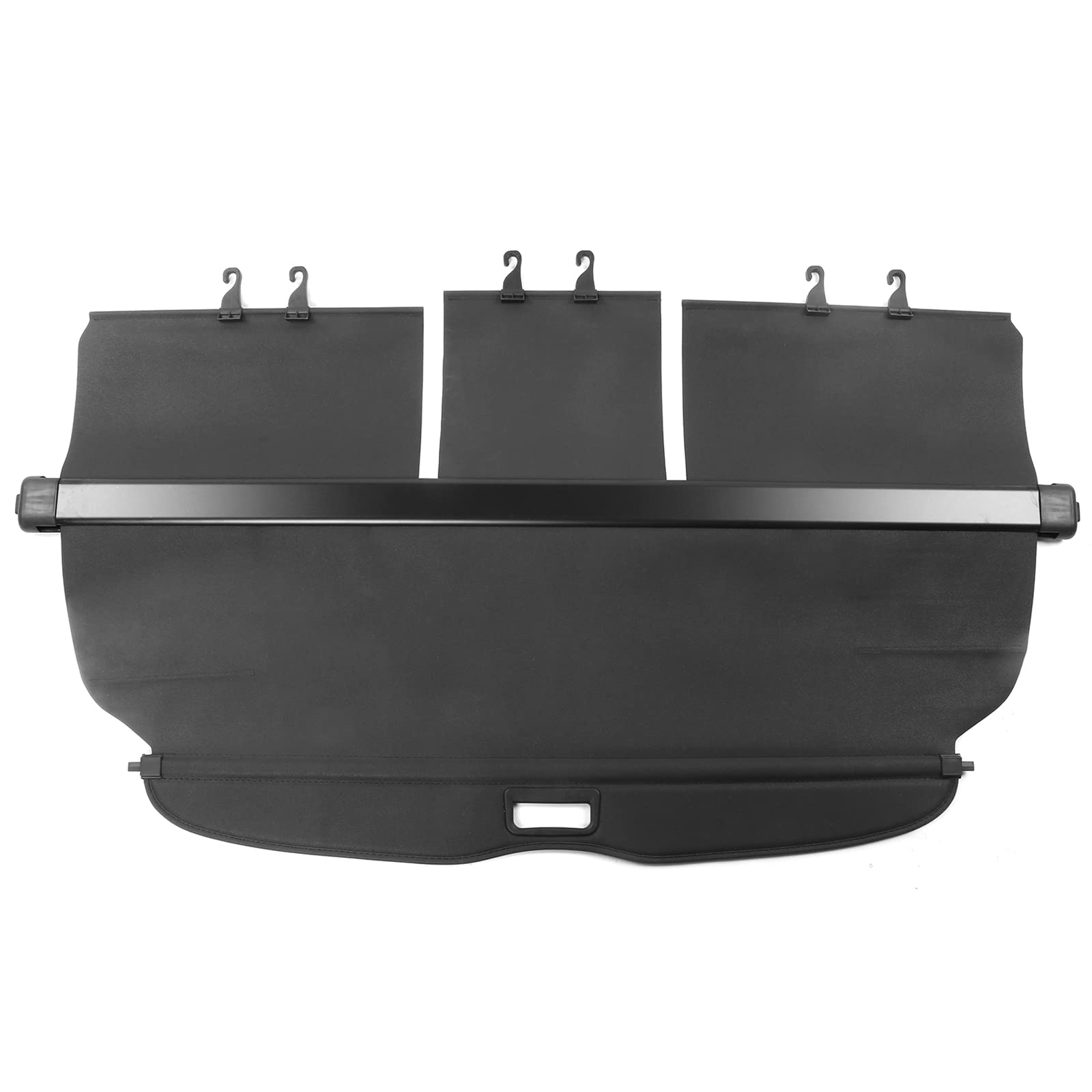 IKON MOTORSPORTS Cargo Cover, Compatible with 2007-2011 Honda CR-V, Factory Style Black Retractable Rear Security Trunk Cover Privacy Shield