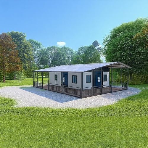 Luxury Tiny Homes for Sale Prefab, Expandable Modular Granny Container House Customized Bedrooms Kitchen and Bathrooms Movable Tiny Houses to Live in for Adult, Foldable Homes for Mobile Living