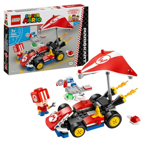 LEGO Super Mario: Mario Kart Standard Kart 72032 Car Toy Playset for Kids Nintendo Collectible Racing Adventure Independent Play (174 Pieces)