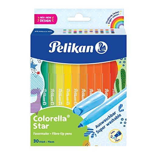 Pelikan Fasermaler Colorella Star C302 30 Stück sortiert Faltschachtel