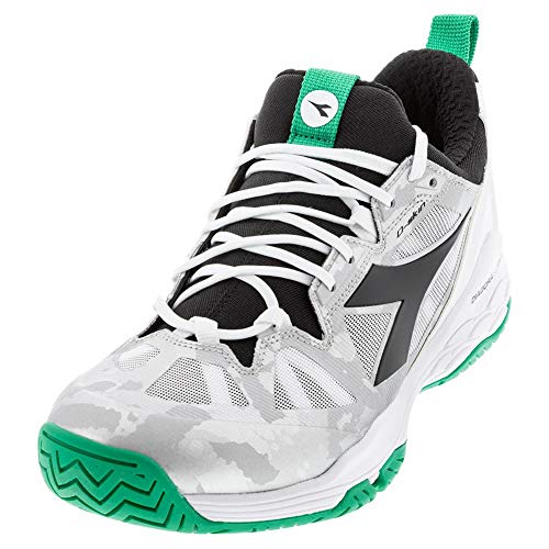 Diadora Speed Blushield Fly 2 Mens Tennis Shoe - White/Green/Black