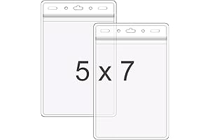 Resealable & Waterproof 5x7 Card Holder