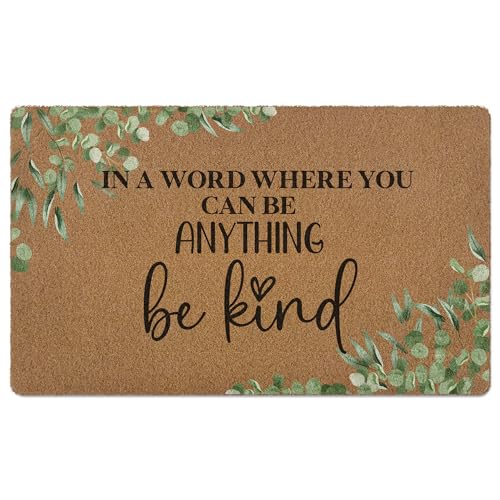 XLDLIOO Inspirational Door Mat Doormat, in a World Where You
