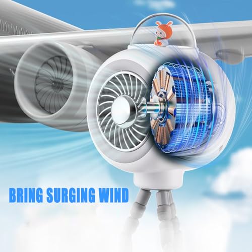 Générique Stroller Fan Detachable 3 Speed 360° Rotate | Portable Pram Fan,USB Rechargeable For Car Seat & Crib, Ideal Baby Gift – Image 6