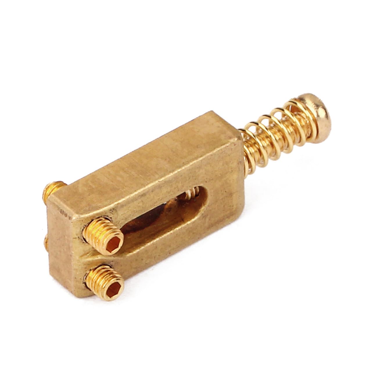 Toyvian 18pezzi Selle Per Ponte Ottone Compensate Con Chiave Per Chitarra Elettrica Intonazione e Maggiore Sustain