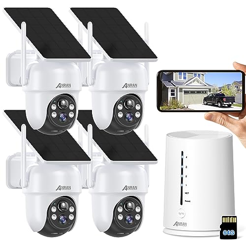 Telecamera Wi-Fi Esterna ANRAN Q3 Telecamera Di Sorveglianza Solare ANRAN Q3 WiFi - Esterna, Visione Notturna A Colori, Rilevamento Persone/auto, PTZ Telecamera Con Pannello Solare - Foto 9