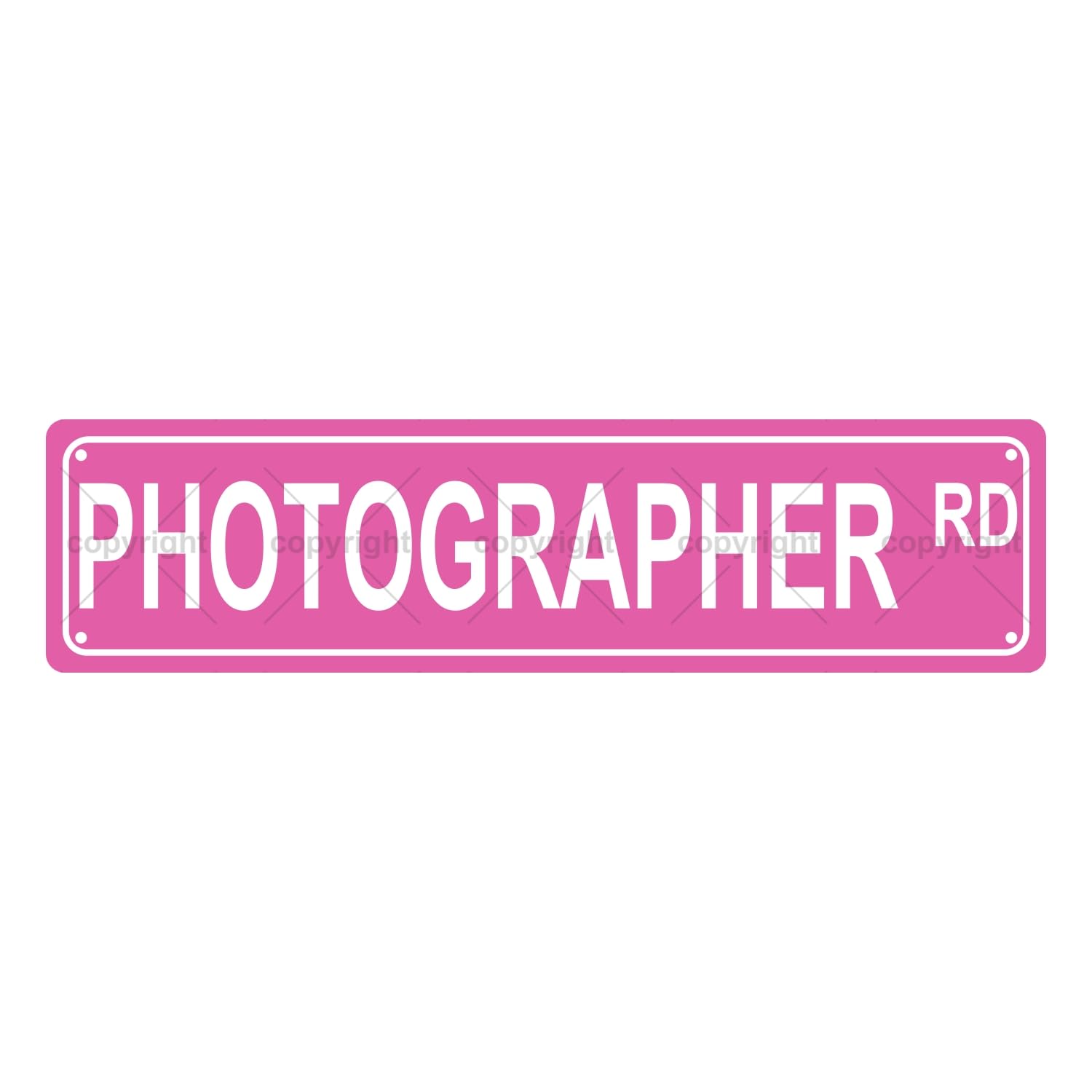 Photographer RD Occupation Metal Tin Street Sign Bar Cafe Garage Cave Home Room Wall Bathroom Farmhouse Garden Porch Patio Decor,4x16 Inch