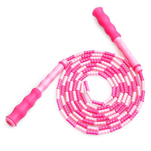 Jump Rope - Soft Beaded Segment Skipping Rope - Adjustable for Men, Women