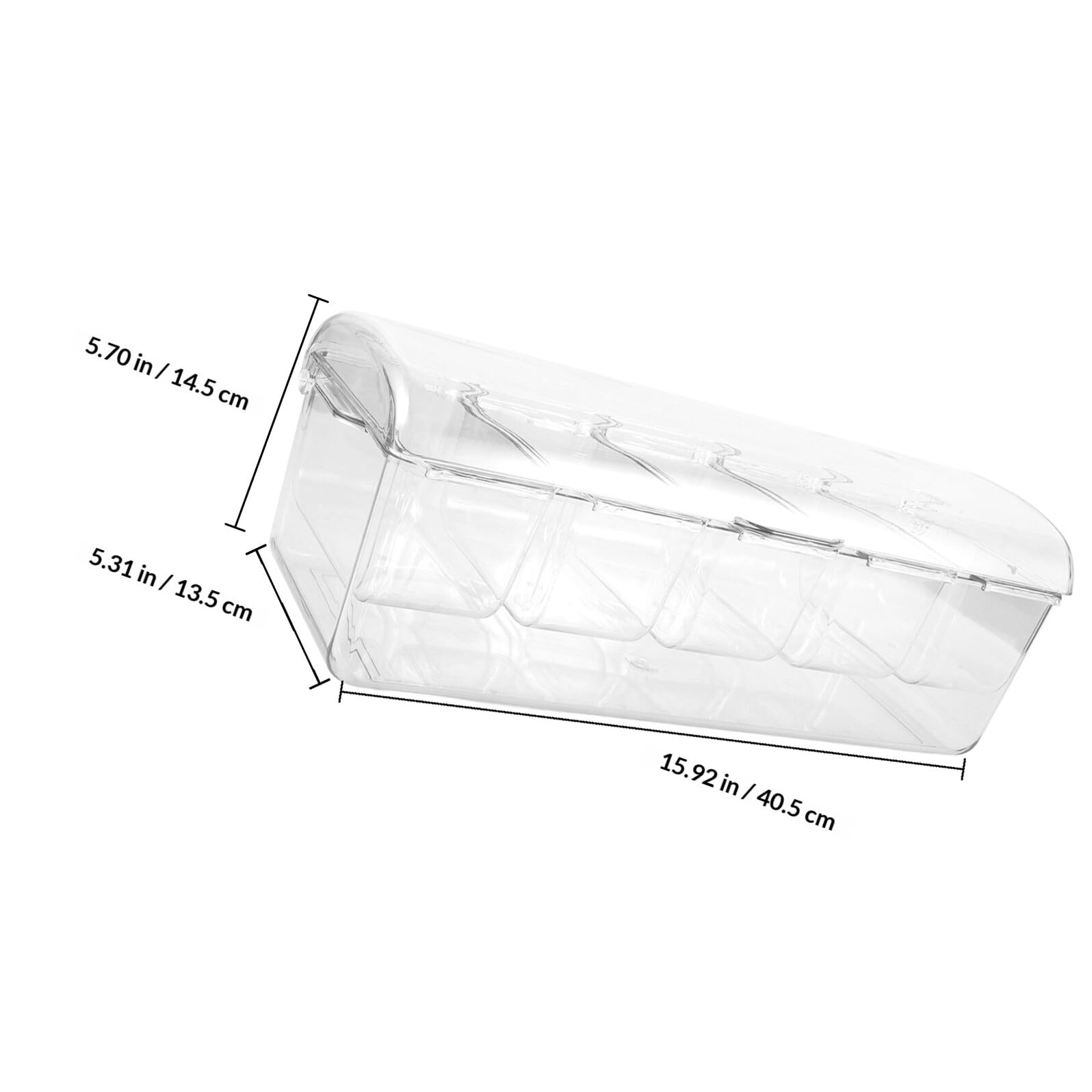 CALLARON Contenitore per Insalata con 5 Scomparti in Plastica, Capacità Grande, Mantiene Fresche le Verdure, per Picnic e Barbecue All'aperto